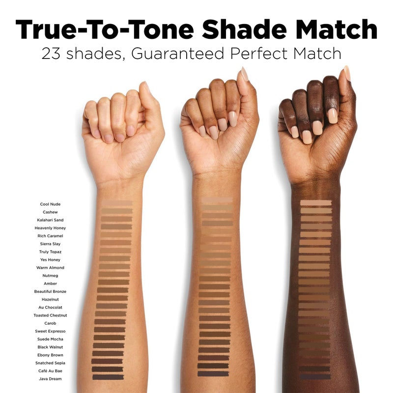 Black Opal BLK/OPL Skin Perfecting Foundation Stick, SPF 15 Buildable & Blendable Face Foundation Makeup with Matte Finish - Full Coverage, Color Correcting & Sculpting - Hypoallergenic (Ebony Brown) - Image 4